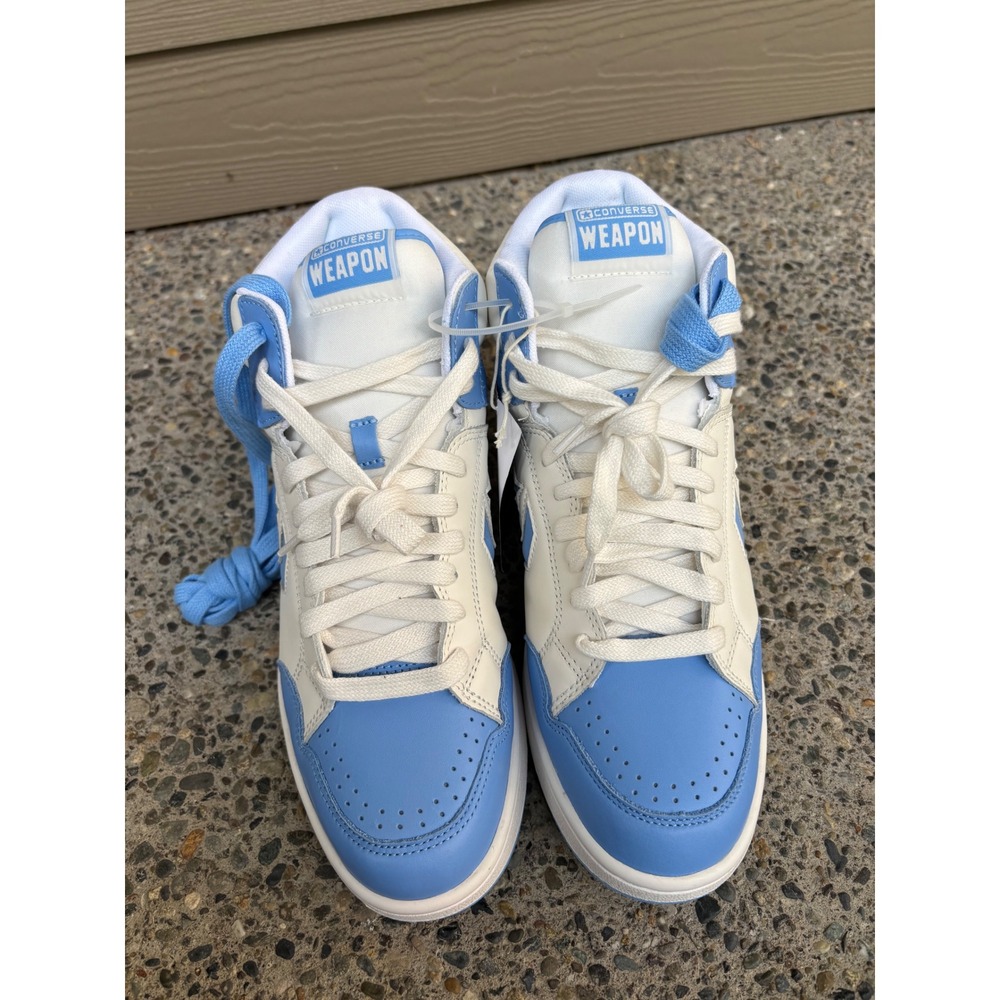 NEW Converse Weapon Blue White A10597C UNC Larry Bird Magic Johnson Men 9/W 10.5 - Picture 6 of 11